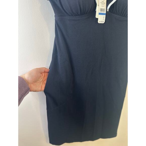 NWT Tommy Bahama Island Cays Spa Coverup Dress Black White Ruffle Pockets XL - Picture 7 of 9